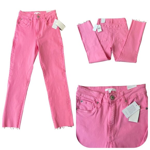 STS Blue Denim - NWT STS Blue Ultra High rise croped Pink jeans 26